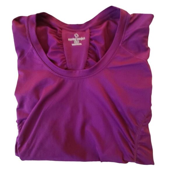 Moving Comfort Fushcia Short Sleeve Athletic T Shirt Large - Picture 5 of 10